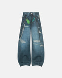 Cartoon Print Chain Barrel Jeans | Inflation Streetwear INFLATION