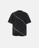 exposed seam cotton t shirt