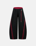 Grey Striped Baggy Sweatpants | Inflation Streetwear INFLATION