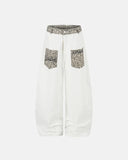 Leopard Patch Barrel Jeans | Inflation Streetwear INFLATION