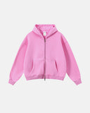 Vintage Washed Fleece Boxy Zip Hoodie | Inflation Streetwear INFLATION