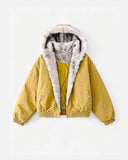 Faux Fur Lined Padded Bomber Jacket | Inflation Streetwear INFLATION