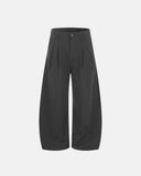 relaxed tailored pants pinstripe fabric detail