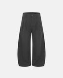Pinstripe Pleated Barrel Tailored Pants | Inflation Streetwear INFLATION