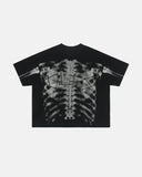 Pink X-Ray Skeleton Boxy T-Shirt | Inflation Streetwear INFLATION