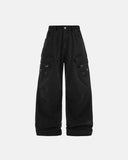 Garment Wash Ripped Cargo Pants | Inflation Streetwear INFLATION