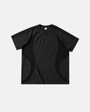 Mesh Patchwork Stitching Embroidered T-Shirt | Inflation Streetwear INFLATION
