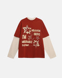 Vintage Layered Graphic Long Sleeve T-shirt | Inflation Streetwear INFLATION