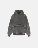 Washed Reflective Piping Boxy Hoodie | Inflation Streetwear