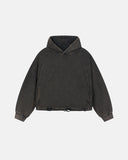 Distressed Hem Boxy Hoodie | Inflation Streetwear