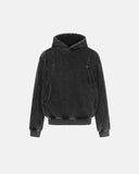 Washed Eyelet Boxy Hoodie | Inflation Streetwear