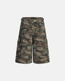 streetwear shorts with side buckle strap and D-ring accent