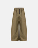 Pinstripe Buttons Barrel Suit Pants | Inflation Streetwear INFLATION
