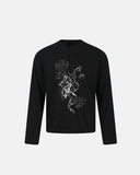 Knight Graphic Henley Long Sleeve T-Shirt | Inflation Streetwear