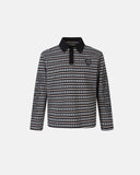 Cross Graphic Striped Polo Shirt | Inflation Streetwear