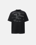 Mock Neck Distressed Graphic T-Shirt | Inflation Streetwear INFLATION