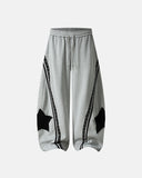 Contrast Patchwork Barrel Sweatpants | Inflation Streetwear INFLATION