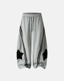 Contrast Patchwork Barrel Sweatpants | Inflation Streetwear INFLATION