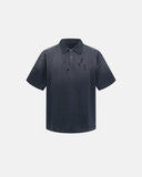 heavyweight cotton washed polo tee