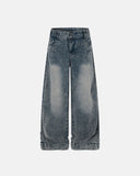 Retro Washed Wide Leg Baggy Jeans | Inflation Streetwear INFLATION