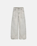 Vintage Washed Baggy Utility Jeans | Inflation Streetwear INFLATION