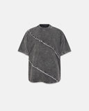 raw edge deconstructed t shirt