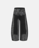 Gradient Washed Stitching Barrel Jeans | Inflation Streetwear INFLATION