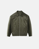 Minimalist PU Leather Zip Up Jacket | Inflation Streetwear