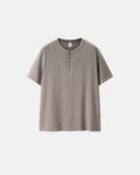 Blank Henley Neck Casual T-Shirt | Inflation Streetwear INFLATION