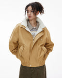 Faux Shearling Lining Lambswool Jacket | Inflation Streetwear INFLATION