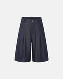 Pleated Wide-Leg Tailored Shorts | Inflation Streetwear