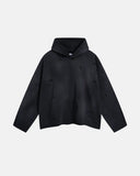 Acid Wash Ripped Boxy Hoodies | Inflation Streetwear INFLATION