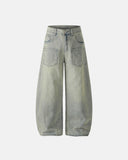 Acid Wash Rhinestone Baggy Jeans | Inflation Streetwear INFLATION