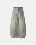 Acid Wash Rhinestone Baggy Jeans | Inflation Streetwear INFLATION