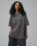 Mock Neck Wax Washed T-Shirt | Inflation Streetwear INFLATION