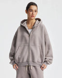 Boxy Fit Acid Washed Fleece Zip Up Hoodies | Inflation Streetwear INFLATION