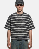 Vintage Washed Striped Boxy T-Shirt | Inflation Streetwear INFLATION