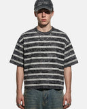Vintage Washed Striped Boxy T-Shirt | Inflation Streetwear INFLATION