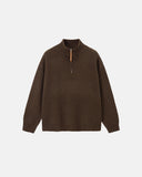 Quarter Zip Up Mock Neck Sweaters | Inflation Streetwear INFLATION