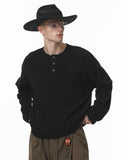 Henley Collar Long Sleeve Tees | Inflation Streetwear INFLATION