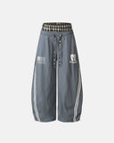 Plaid Double Waist Baggy Track Pants | Inflation Streetwear INFLATION