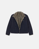 Washed Faux Fur Lined Worker Jacket | Inflation Streetwear