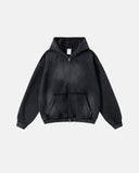 Monkey Wash Ripped Zip Up Hoodies | Inflation Streetwear INFLATION