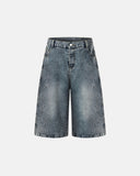 Star Rhinestone Denim Shorts | Inflation Streetwear INFLATION