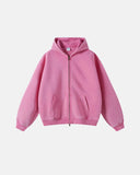 Pink zip up hoodies