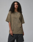 Mock Neck Wax Washed T-Shirt | Inflation Streetwear INFLATION