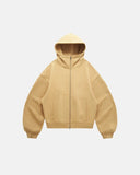 High Collar Fleece Double Zip-Up Hoodies | Inflation Streetwear INFLATION