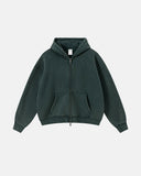 Vintage Washed Fleece Boxy Zip Hoodie | Inflation Streetwear INFLATION
