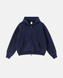 Vintage Washed Fleece Boxy Zip Hoodie | Inflation Streetwear INFLATION