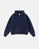 Vintage Washed Fleece Boxy Zip Hoodie | Inflation Streetwear INFLATION